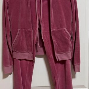 Juicy Couture Mauve Velour Hoodie and Pants